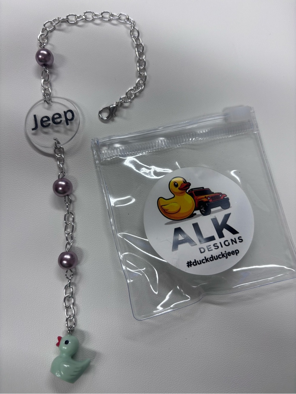 Jeep rearview mirror charm
